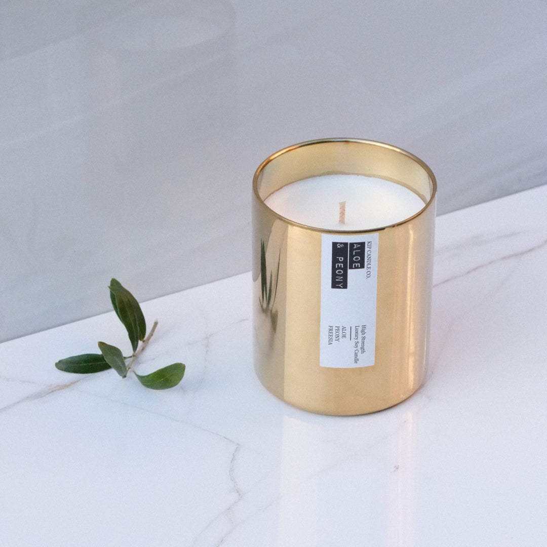 Aloe & Peony Original Candle / 70hr - Kip Candle Co