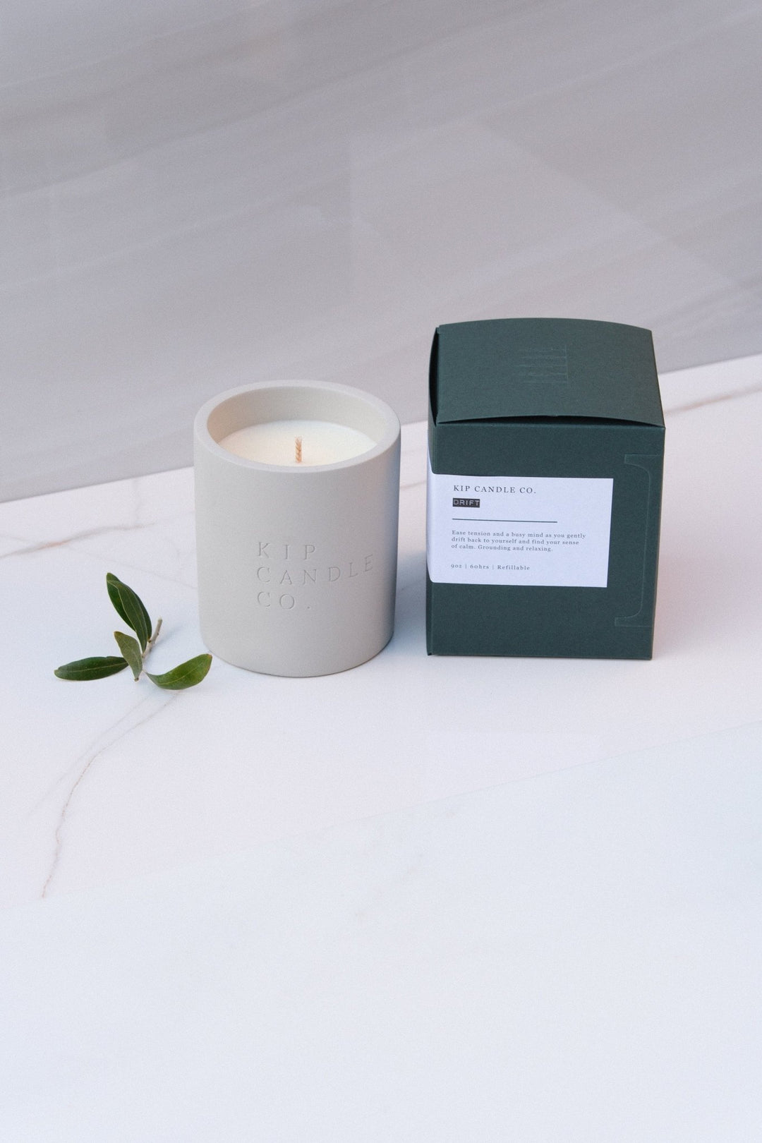 Drift Essential Oil Stone Collection Candle - Kip Candle Co