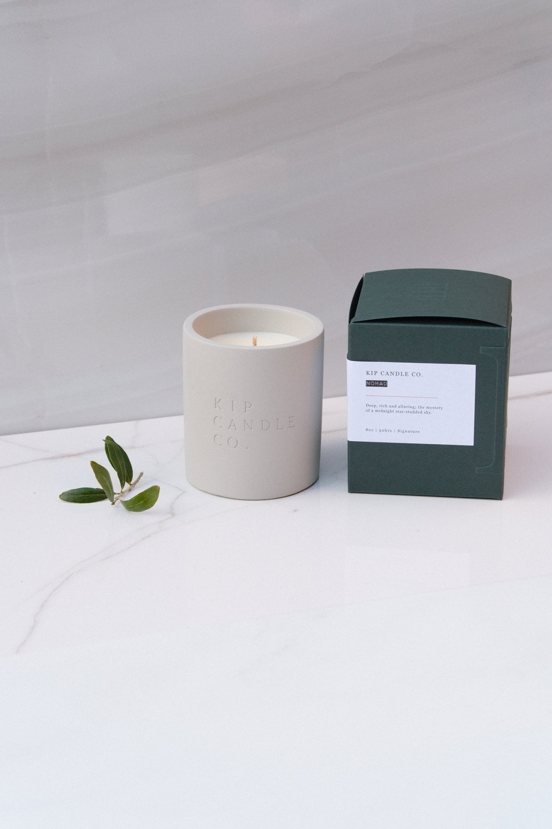 Nomad Stone Collection Candle - Kip Candle Co