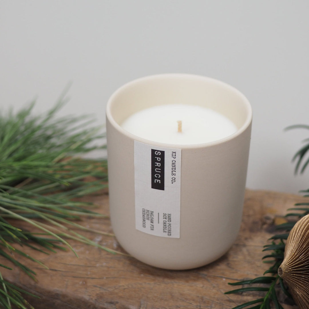 Spruce Clay Candle - Kip Candle Co