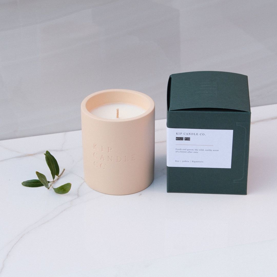 Wild Fig Refillable Stone Collection Candle - Kip Candle Co