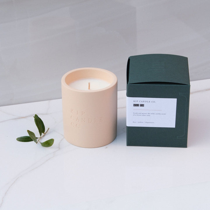 Wild Fig Refillable Stone Collection Candle - Kip Candle Co