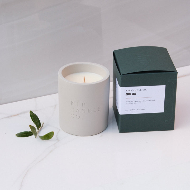 Wild Fig Refillable Stone Collection Candle - Kip Candle Co