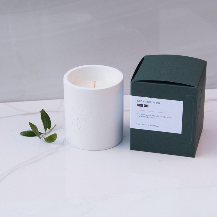 Wild Fig Refillable Stone Collection Candle - Kip Candle Co